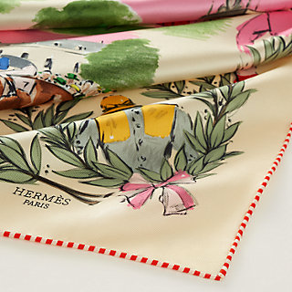 HERMES カレ CHANTILLY スカーフ Champ de Courses a Chantilly scarf 70 | Hermès USA